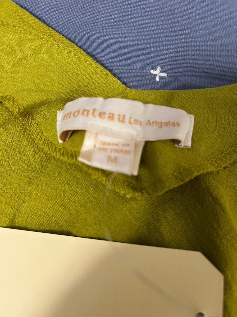 Monteau Lime Tie-Shoulder V-Neck Mini Dress - Picture 5 of 6